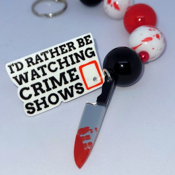 TRUE CRIME KEYCHAIN PURSE DANGLE!! Handmade!! - Picture 9 of 12